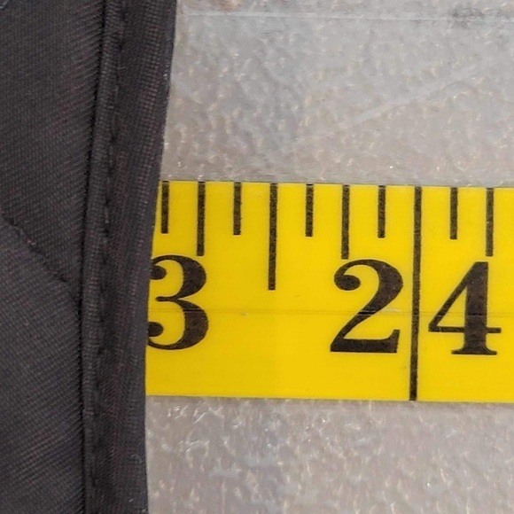 Burberry Quilted Field Coat Black Nova Check Button Front Womens XS Youth 12 - Picture 16 of 16